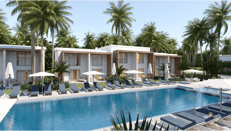 Boca Paraiso piscina tipos townhouses