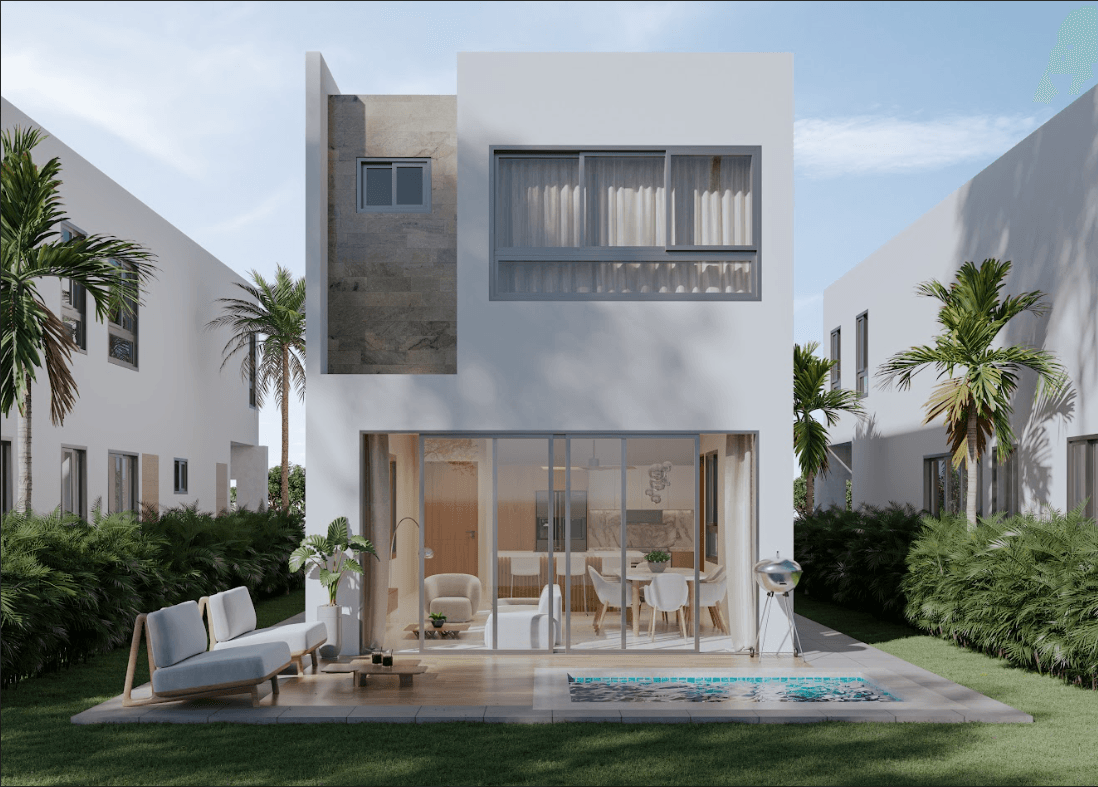 Villa Tipo E fachada trasera