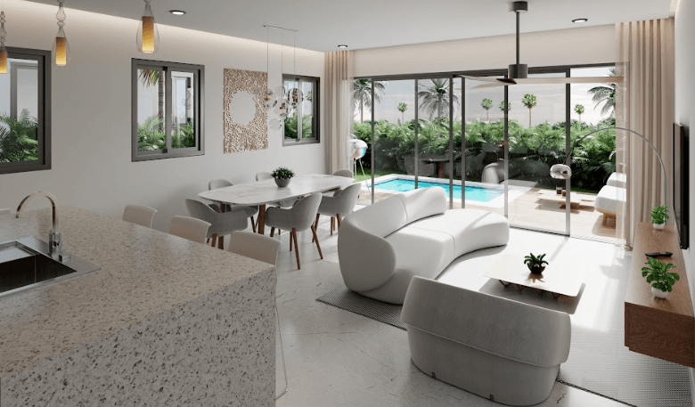 Villa Tipo E living.