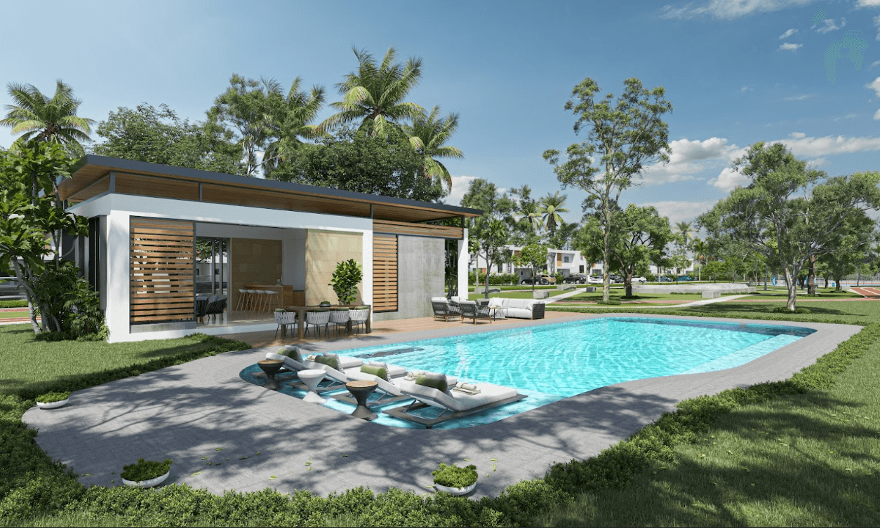 Piscina y casa club