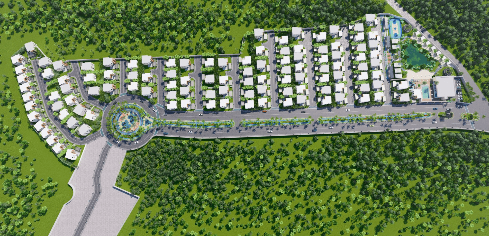 Master plan con casas de Residencial Palmas del Sol